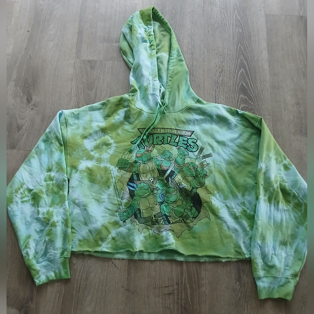 Tmnt Green Tie-Dye Reptile Hoodie